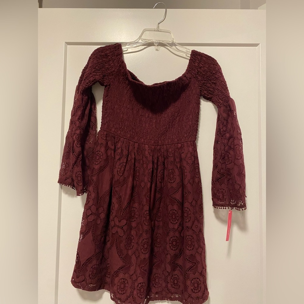 Xhiliration Off the Shoulder Dress